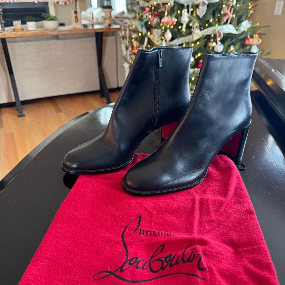 Christian Louboutin Black Heeled Boots